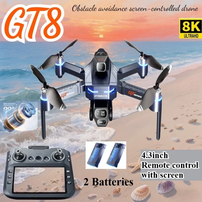 Drone 4K HD GT8 Camera Obstacl - Drone Surveying ulasan dan harga