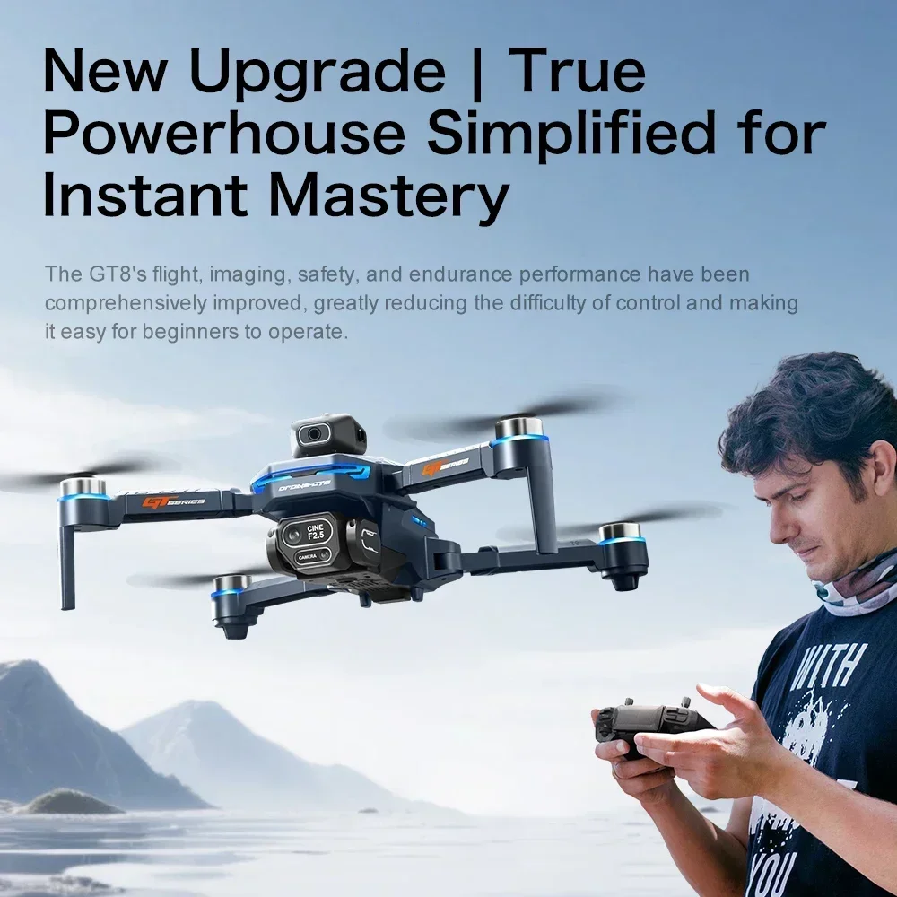 Drone 4K HD GT8 Camera Obstacl - Drone Surveying ulasan dan harga